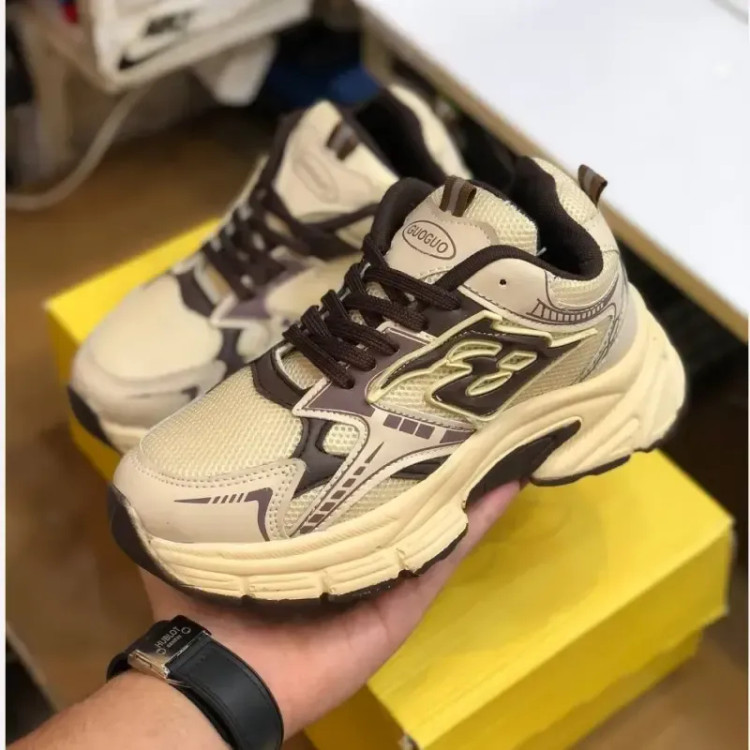 کفش لژدار زنانه کتانی اسپرت مدل جوجو کرم